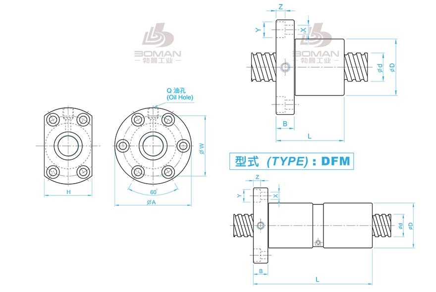TBI DFM03205-4 tbi丝杆滚珠安装图解